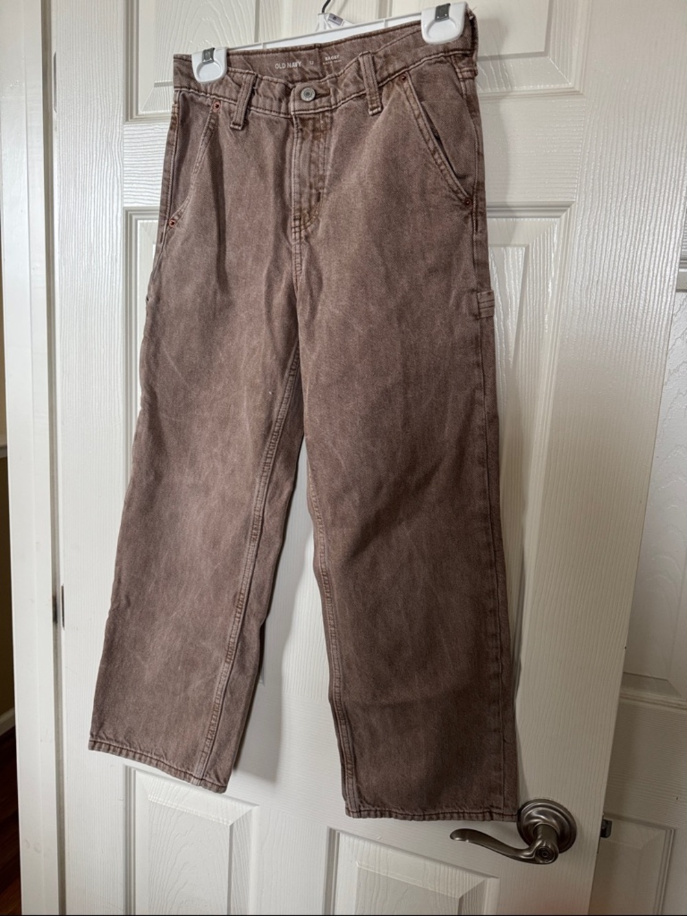Old Navy Boys Brown Baggy Jeans 12